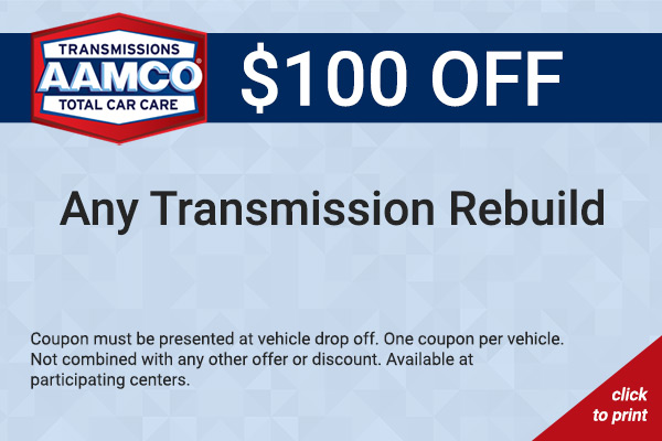 $100 off transmission rebuild coupon